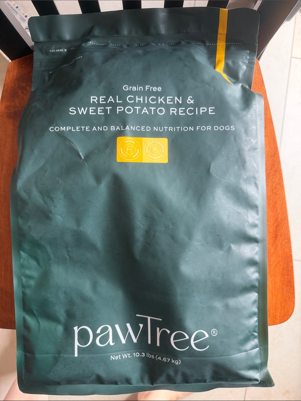 Real Chicken & Sweet Potato Grain-Free Dog Food - Green